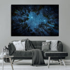 Forest and Stars Wall Art Canvas Print