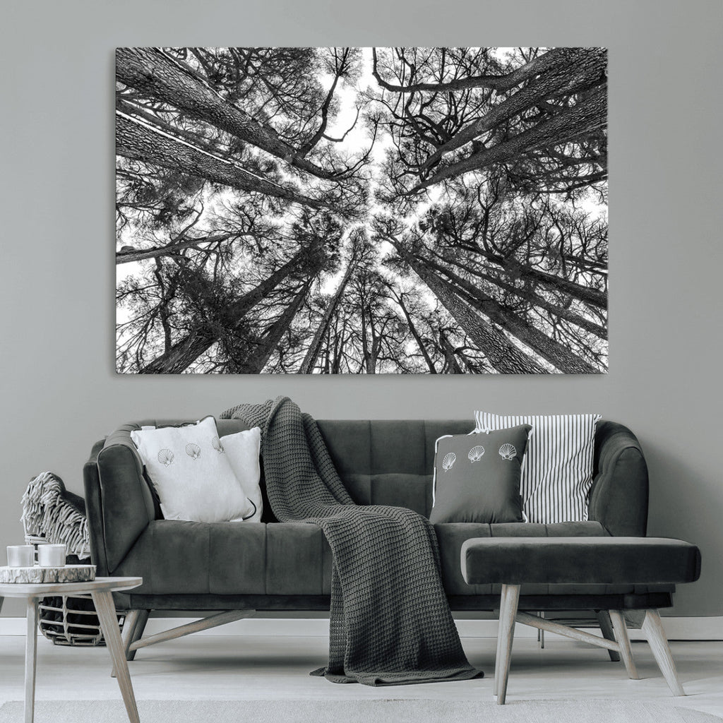 Trees Contemporary Art Canvas Print