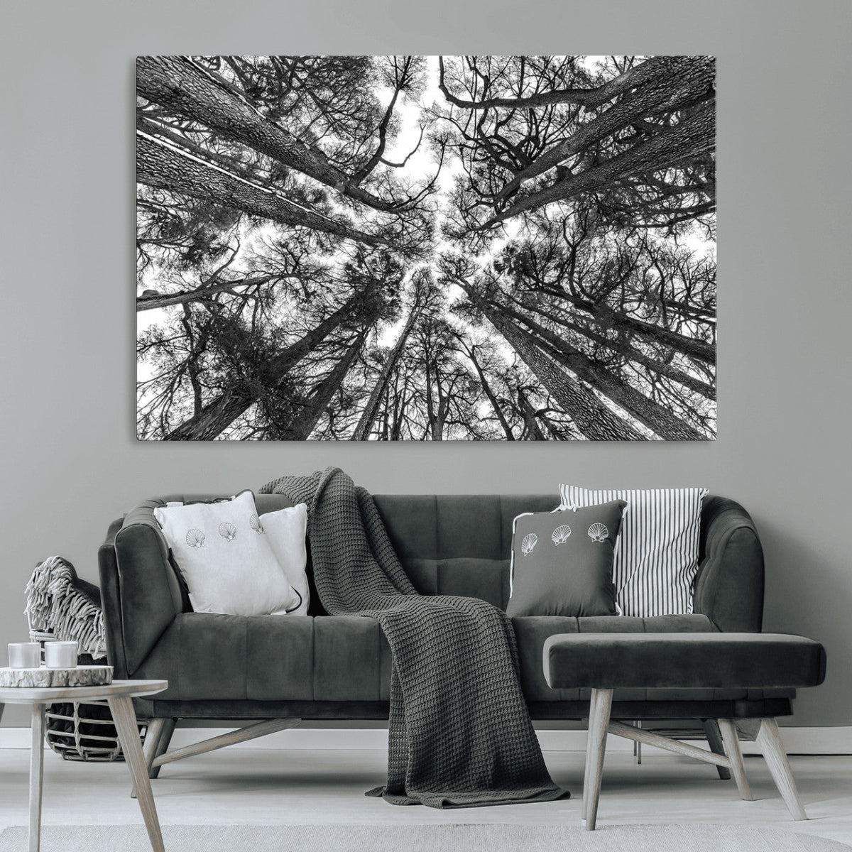 Trees Contemporary Art Canvas Print