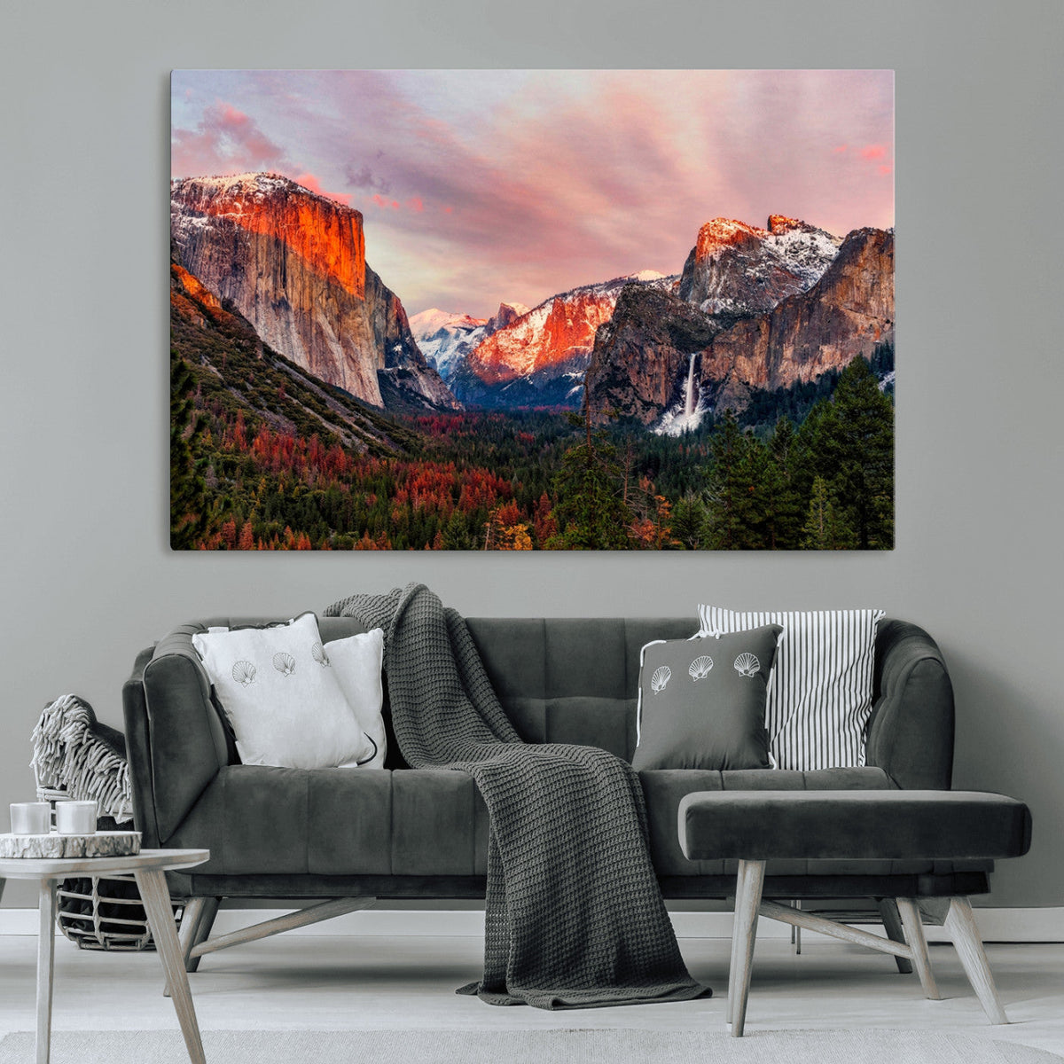 Yosemite Half Dome Wall Art Canvas Print El Capitan