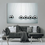 Newton's Cradle Wall Art Canvas Print | Framed Newton Cradle Wall Art