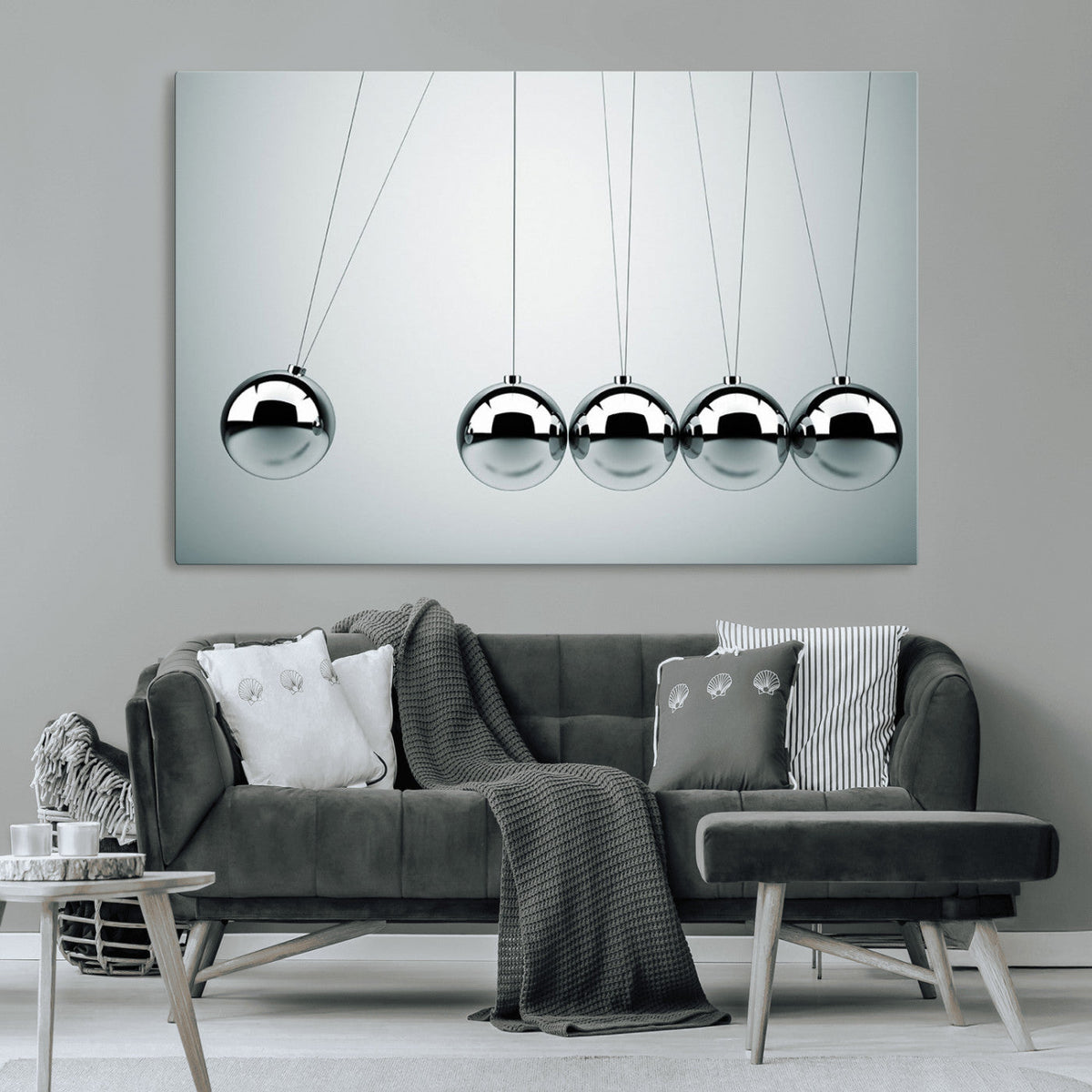 Newton's Cradle Wall Art Canvas Print | Framed Newton Cradle Wall Art