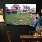 New York Mets Baseball Team Print, Citi Field Baseball Stadium Wall Art