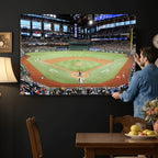 Texas Rangers Baseball Team Print, Arlington Globe Life Field Stadium Wall Art