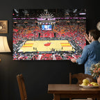 Miami Heat Basketball Team Print Wall Art, Kaseya Center