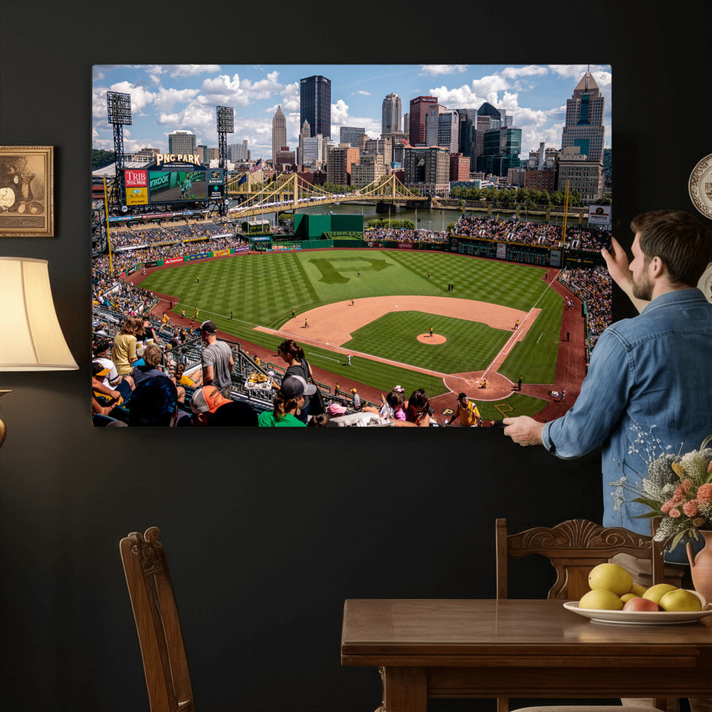 Pittsburgh Pirates Baseball Team Print, PNC Park Stadium