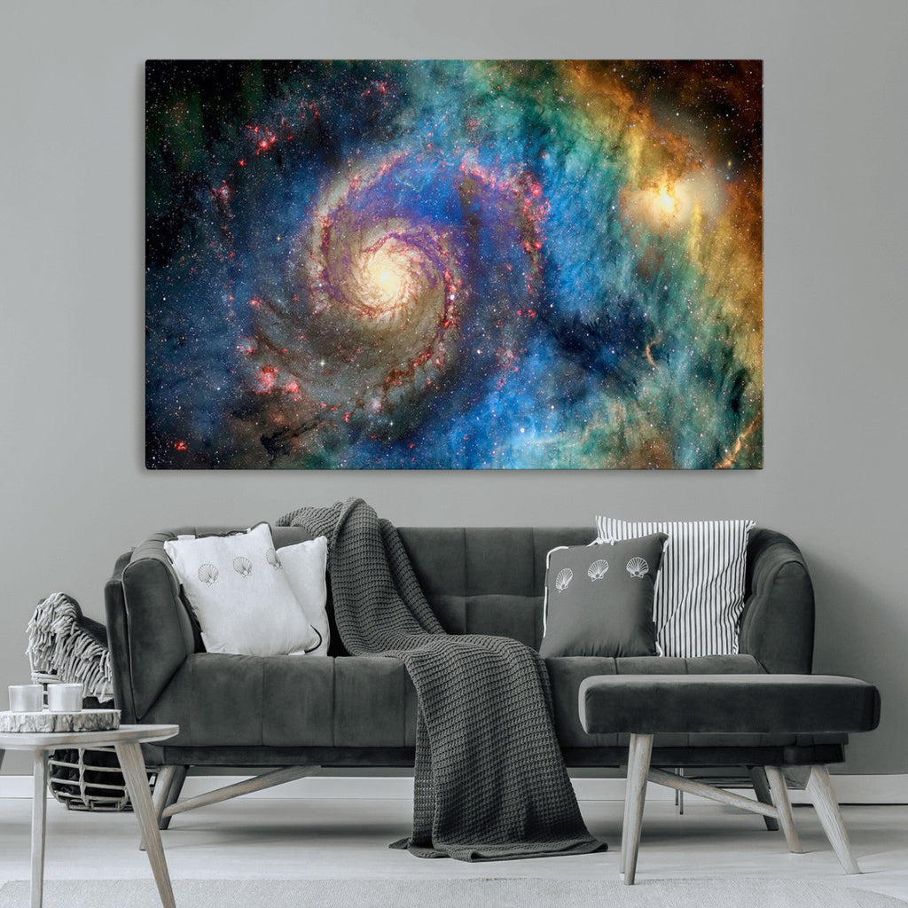 Spiral Galaxy Wall Art Canvas Print