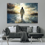 Jesus Walking on Water Wall Art | Canvas Print | Ready to Hang