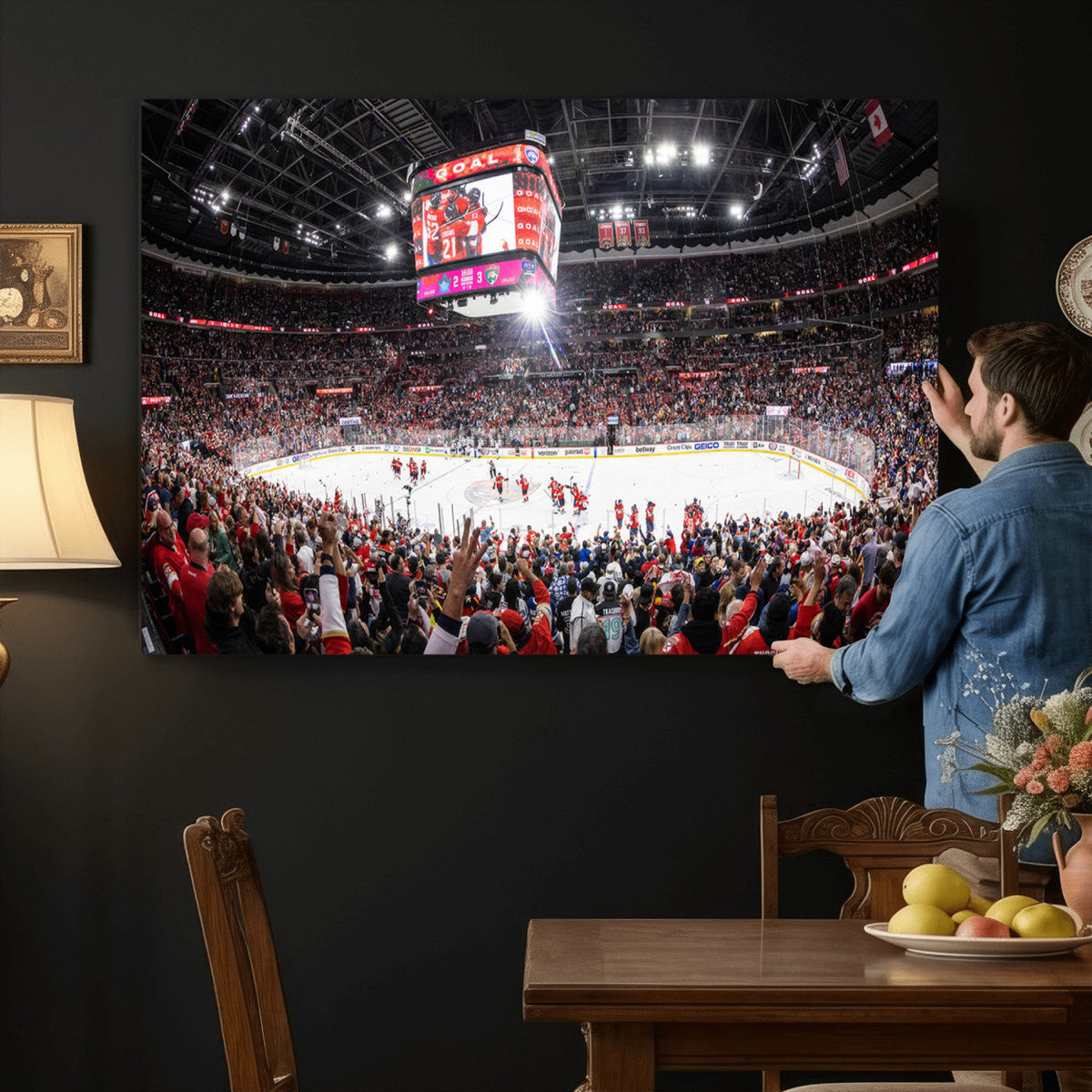Amerant Bank Arena Wall Art Canvas Print, Hockey Arena