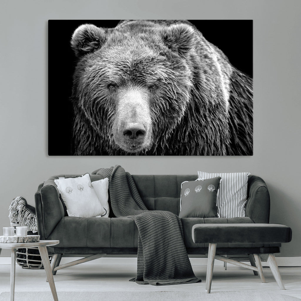 399 Grizzly Bear Canvas Print, Ready to Hang Wall Art