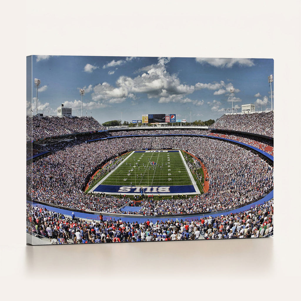 Buffalo Bills Highmark Stadium Wall Art Canvas Print, Bills Game Day Decor