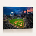 Target Field Wall Art Canvas Print, Baseball Stadium Scene