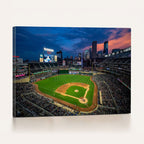Target Field Wall Art Canvas Print, Baseball Stadium Scene