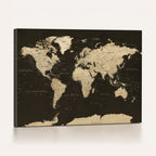 World Map Canvas Print | Framed World Map Wall Art for Couples