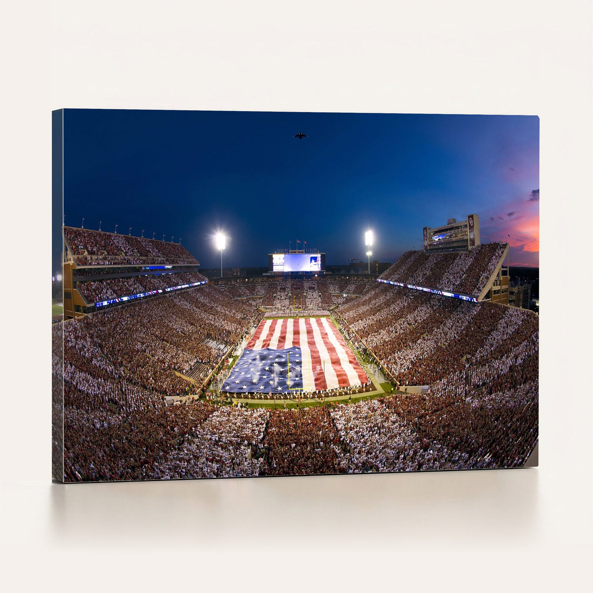 Oklahoma Sooners Memorial Stadium Wall Art Canvas Print