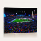 Ole Miss Rebels Vaught Hemingway Stadium Wall Art Canvas Print