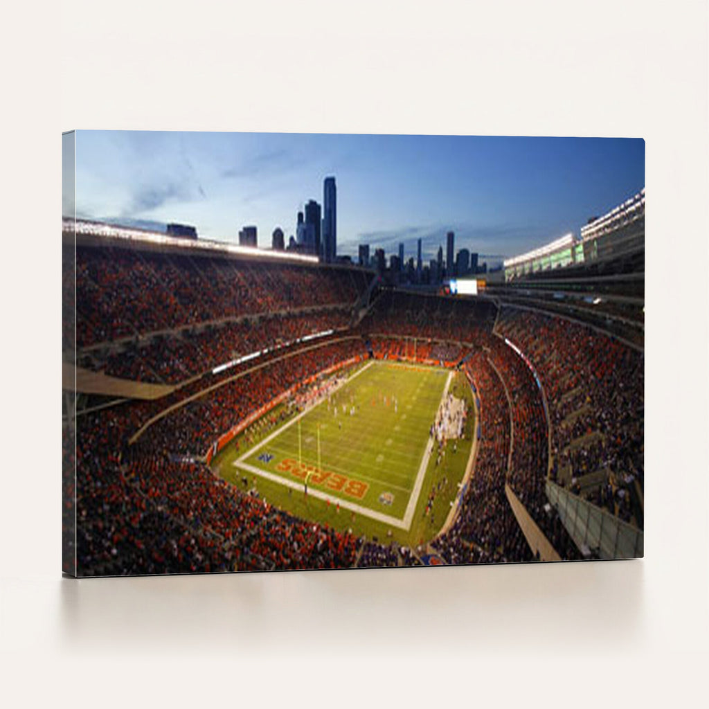 Chicago Bears Soldier Field Canvas Wall Art, NFL Stadium Panorama