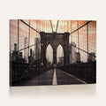Brooklyn Bridge Canvas Wall Art, New York City Skyline Photography