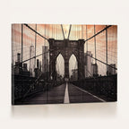Brooklyn Bridge Canvas Wall Art, New York City Skyline Photography