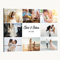Custom Framed Photo Canvas, Personalized Family Picture Collage Print