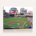 New York Mets Baseball Team Print, Citi Field Baseball Stadium Wall Art