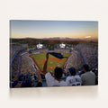 Dodger Stadium Sunset Game Triple Canvas Wall Art, Los Angeles Dodgers MLB Match
