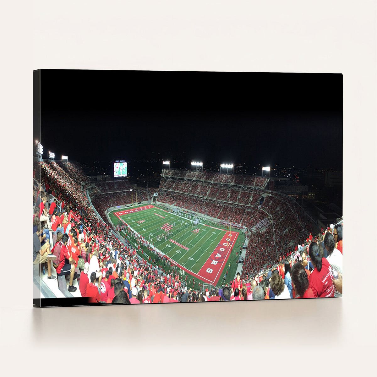 Houston Cougars Football Team Print, Houston TDECU Stadium
