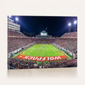 Wolfpack Football Team Print, Raleigh Carter-Finley Stadium