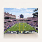 TCU Horned Frogs Football Team Print, Fort Worth Amon G. Carter Stadium, Framed and Ready to Hang