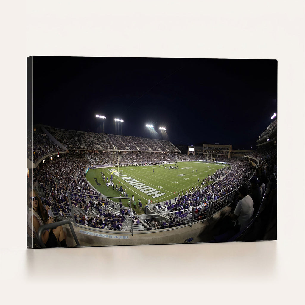 TCU Horned Frogs Football Team Print, Fort Worth Amon G. Carter Stadium