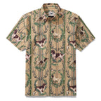 Hawaiian Shirt For Men Sleuth Hound Button-down Shirt Short Sleeve 100% Cotton Shirt