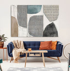 Canvas Print Wall Art Abstract Art Boho, Framed Boho Decor