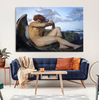 Fallen Angel Wall Art Canvas Print, Alexandre Cabanel Classic Art Reproduction