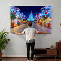 Disney Castle Wall Art | Large Magic Kingdom Canvas Artwork