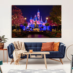 Disney Castle Wall Art | Framed Magic Kingdom Canvas