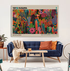 Framed Yayoi Kusama 1986 Wall Art Print | Japanese Wall Art, Wabi Sabi Abstract Landscape