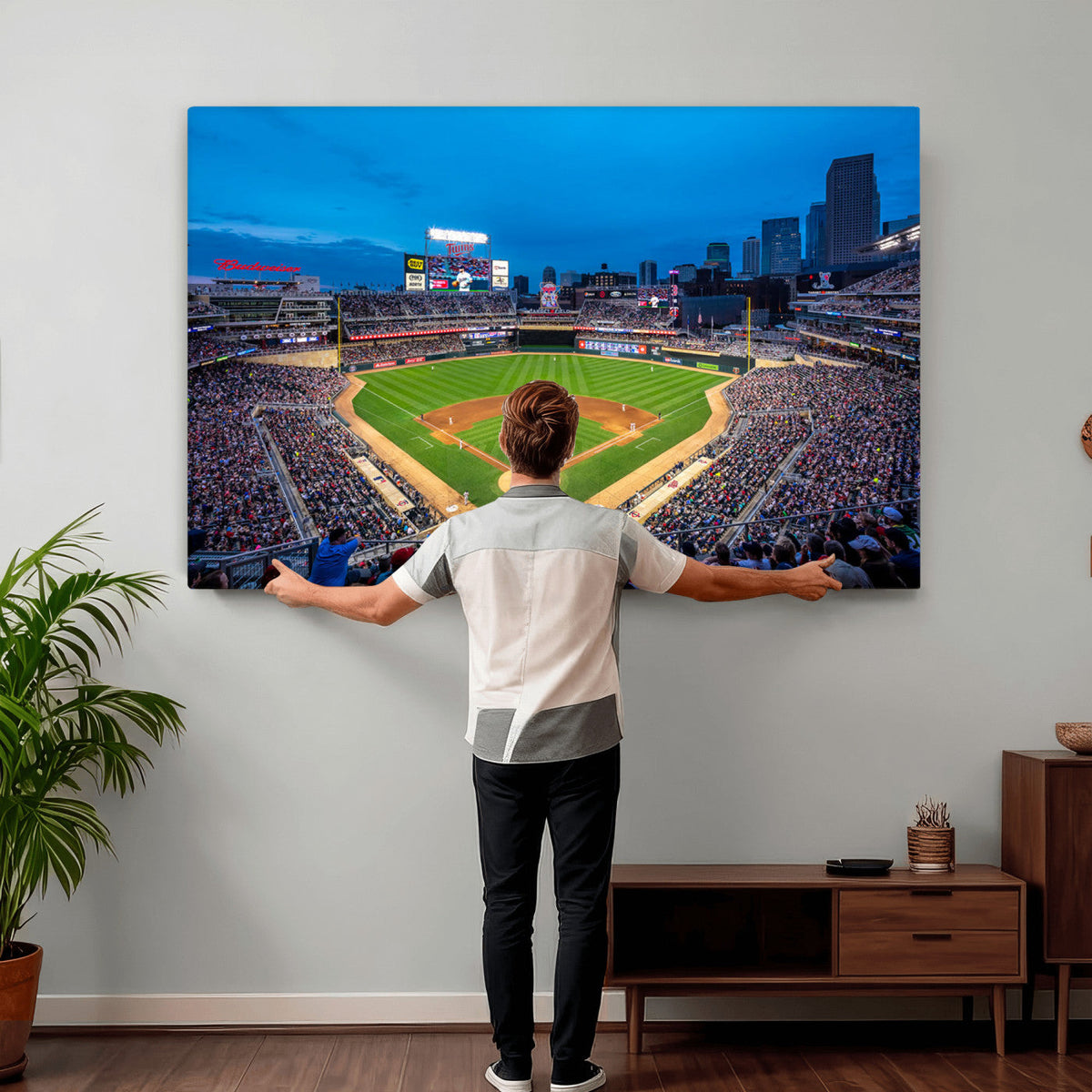 Target Field Stadium Wall Art Canvas Print, Minnesota Twins