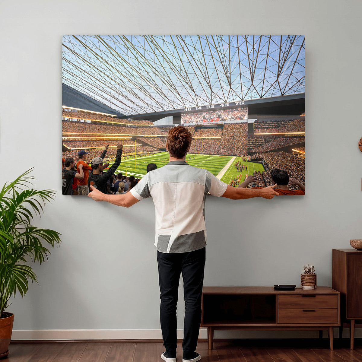 Cleveland Browns Stadium Wall Art Canvas Print