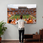 Tennessee Neyland Stadium Wall Art, Sports Arena Canvas, Home Bar Wall Decor