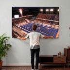 Boise State Broncos Albertsons Stadium Wall Art Canvas Print