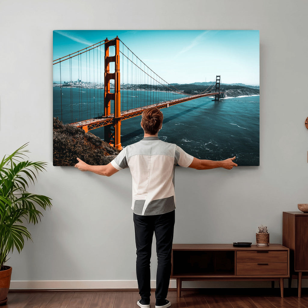 Golden Gate Bridge Wall Art Canvas Print | San Francisco Landmark Photography