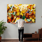 Butterfly Wall Art Canvas Print | Colorful Abstract Nature Artwork