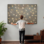 Abstract Birds Wall Art Canvas Print