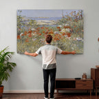 Childe Hassam Celia Thaxter Garden Canvas | 1890 American Impressionist Print