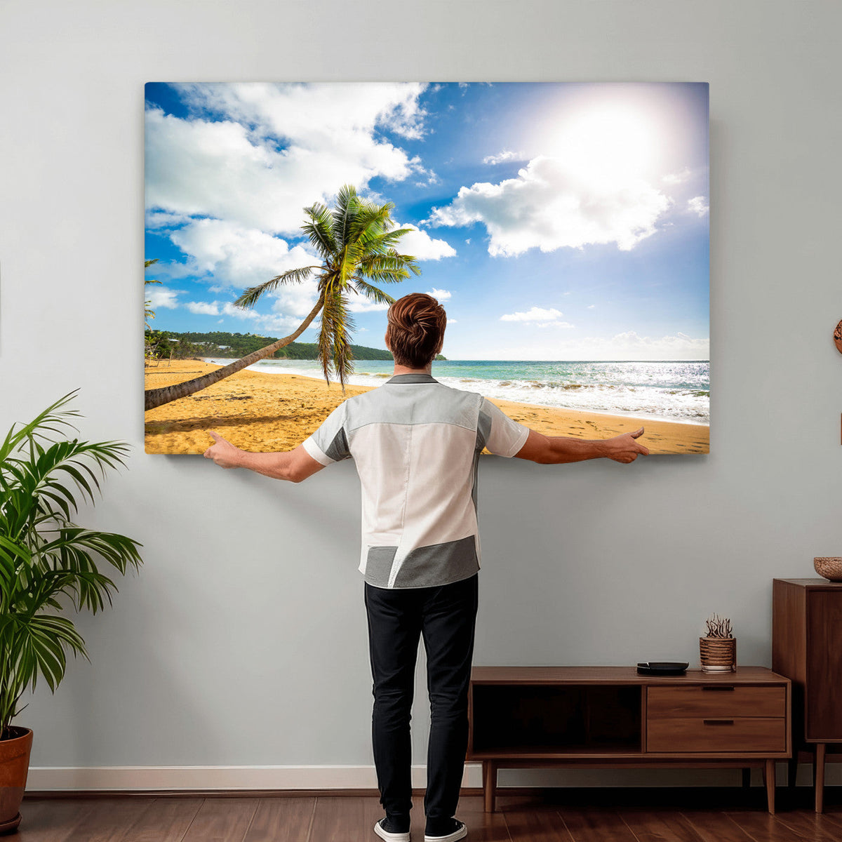 Puerto Rico Beach Paradise Wall Art | Tropical Coastal Print