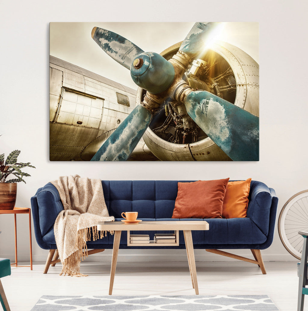 Vintage Airplane Canvas Print