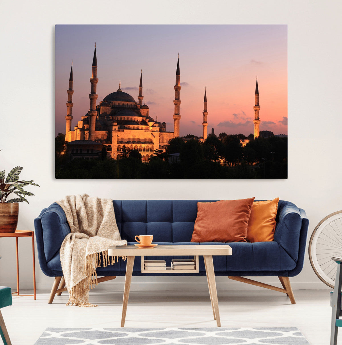 Wall Art Turkey Istanbul Skyline Canvas Print