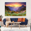 Mountain and Spring Wall Art Canvas Print