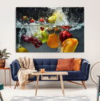 Kitchen Vegetables World Wall Art Canvas Print