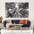 Trees Contemporary Art Canvas Print